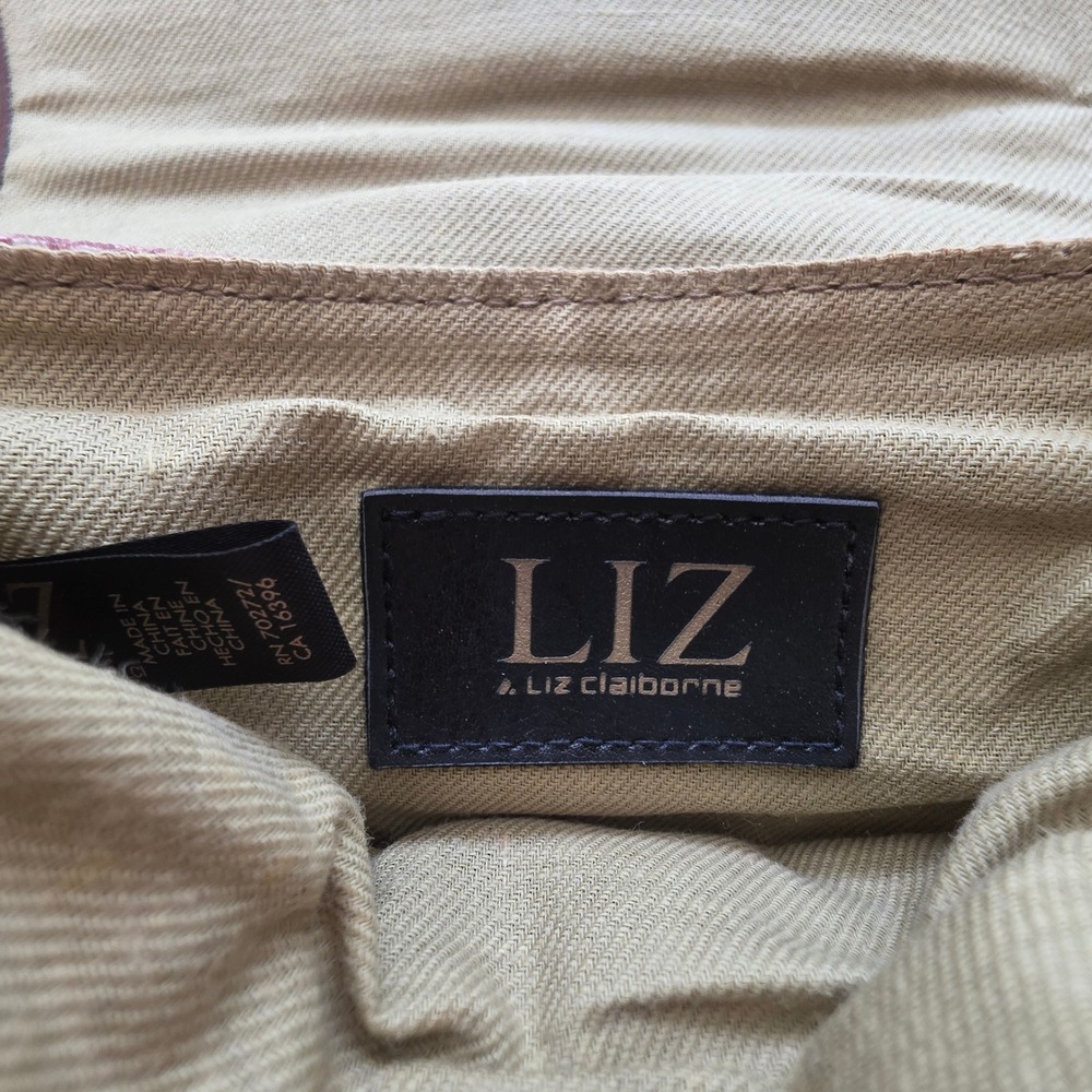 Liz Claiborne Bag Vintage Y2K Crossbody Brown Floral Cottagecore Boho Small - Picture 5 of 15